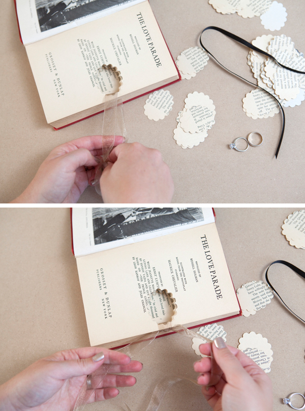 DIY wedding ring bearer book - Something Turquoise
