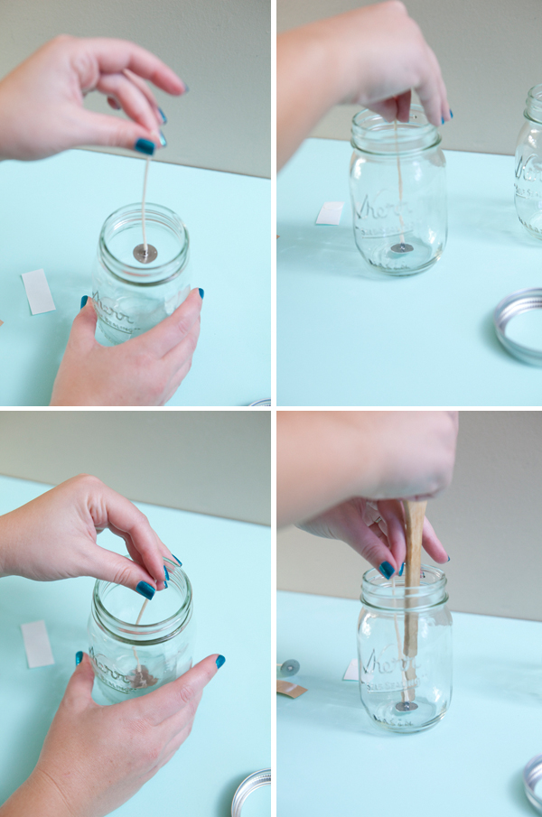 DIY Mason Jar Candle Holder