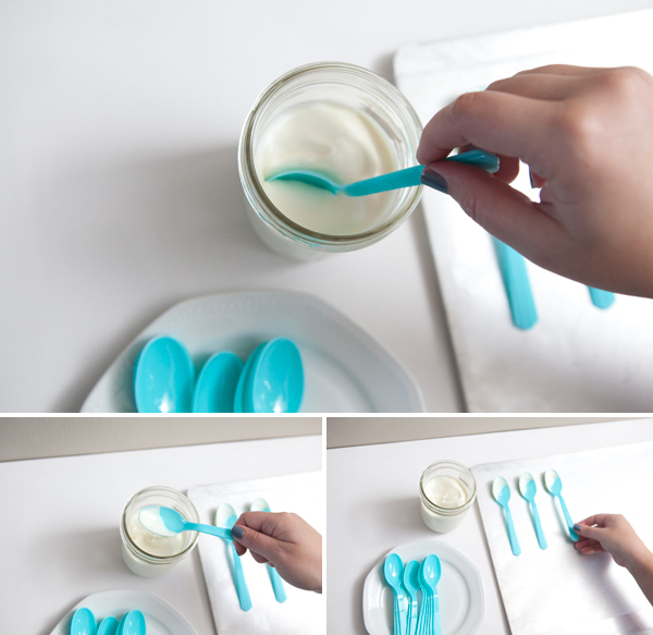 easy DIY chocolate covered spoons