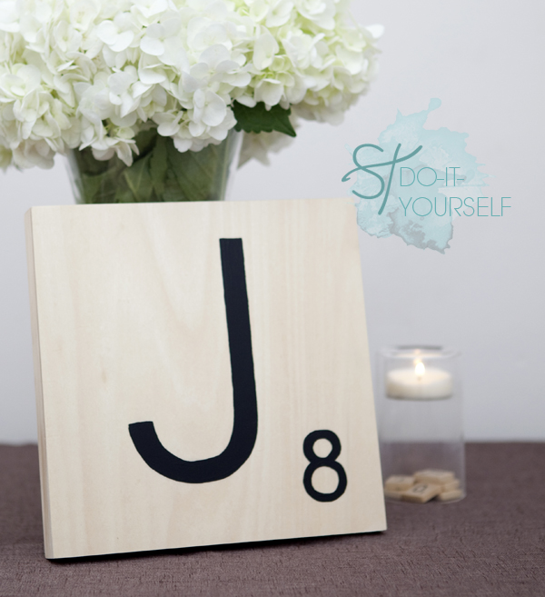 How to make Giant Scrabble Tile Table Numbers!