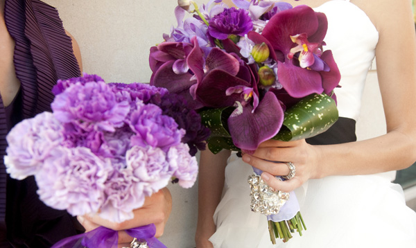 purple ombre wedding inspiration
