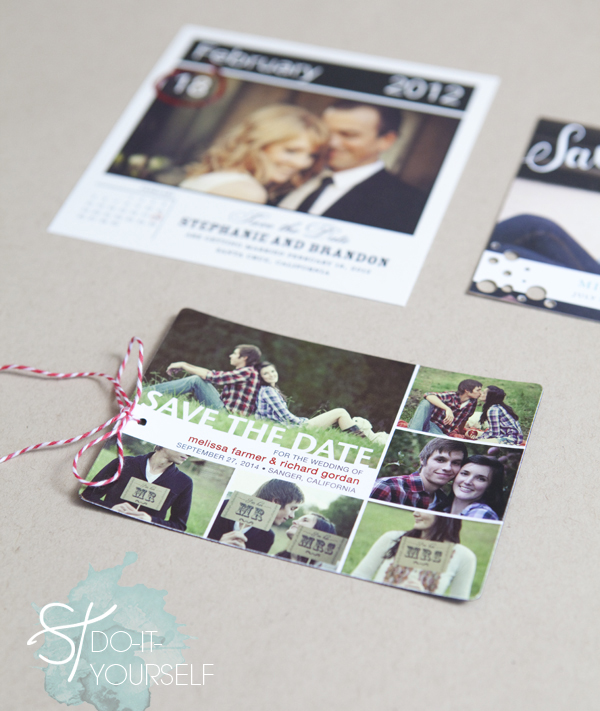 how to embellish store bought save the dates