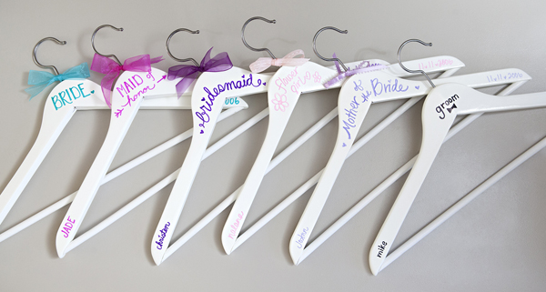 Simple Diy Sharpie Wedding Hangers Something Turquoise