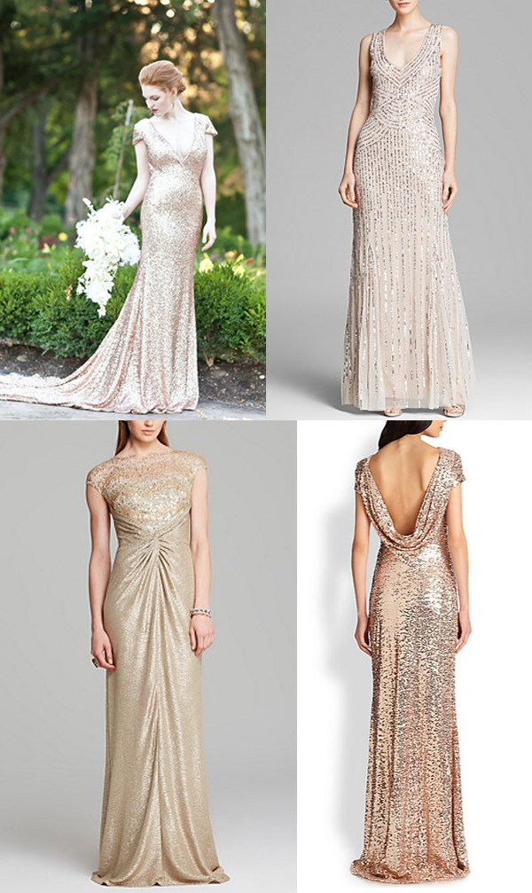 Looking to make a real statement? These sequined-covered dresses below ...