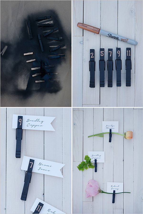 how to make chalkboard escort cards