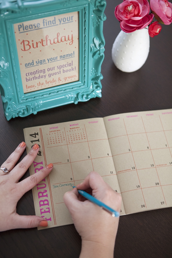 How To Make A Birthday Calendar Guest Book 