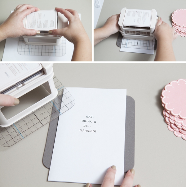 Make Your Own Hand Stamped Paper Napkins For Your Wedding