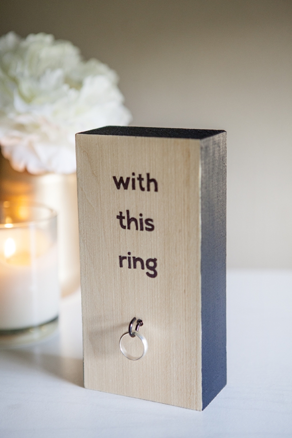 Make wedding ring holder