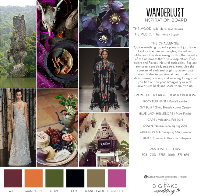 Wanderlust Theme // The Big Fake Wedding, Los Angeles 2015