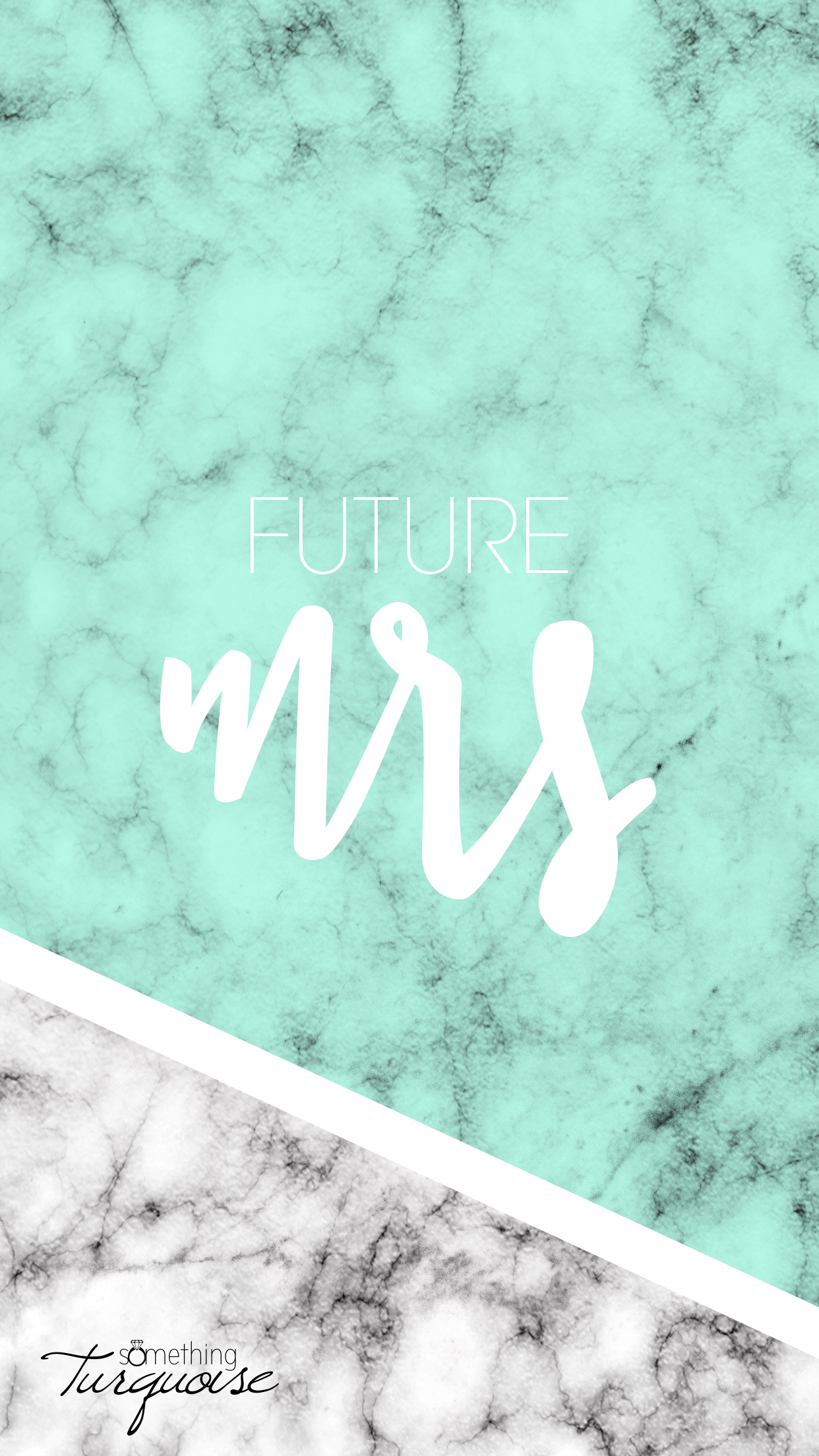 FREE mint Future Mrs iPhone wallpaper!