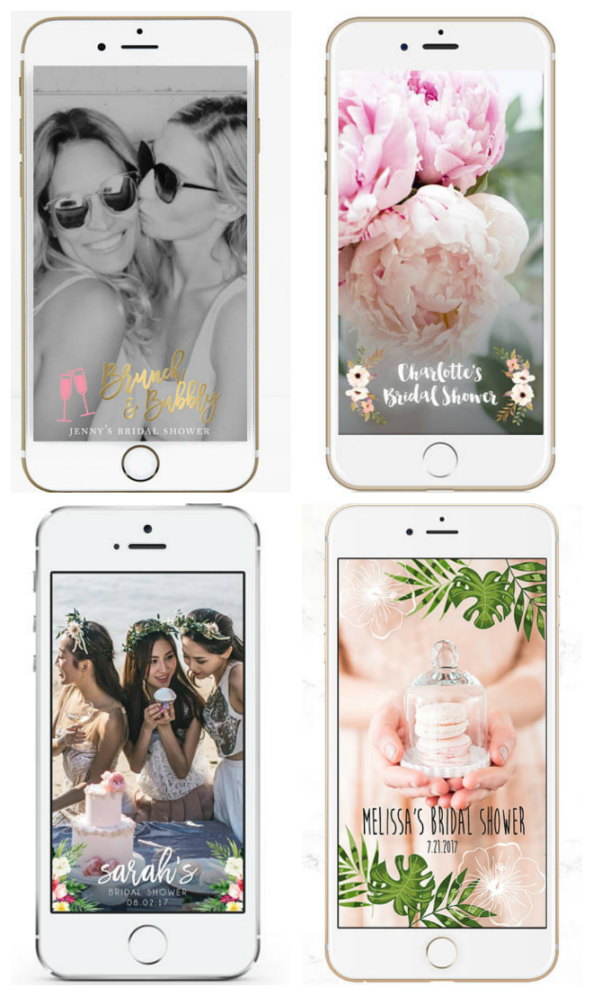 Check Out These Bridal Shower Geofilters from Etsy!