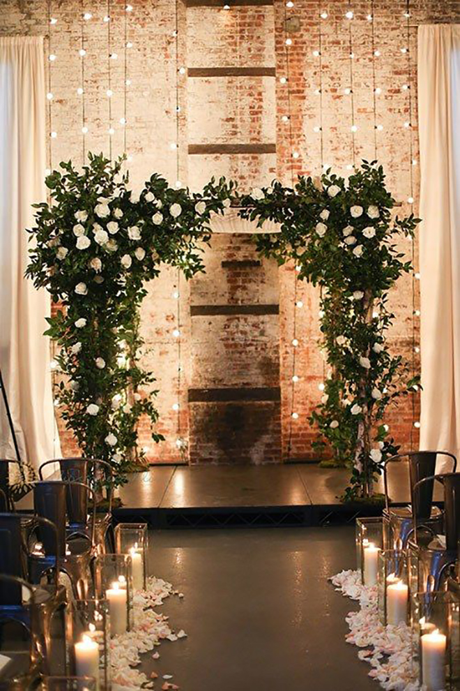 Twinkle lights are the absolute perfect way to add holiday spirit to your wedding!