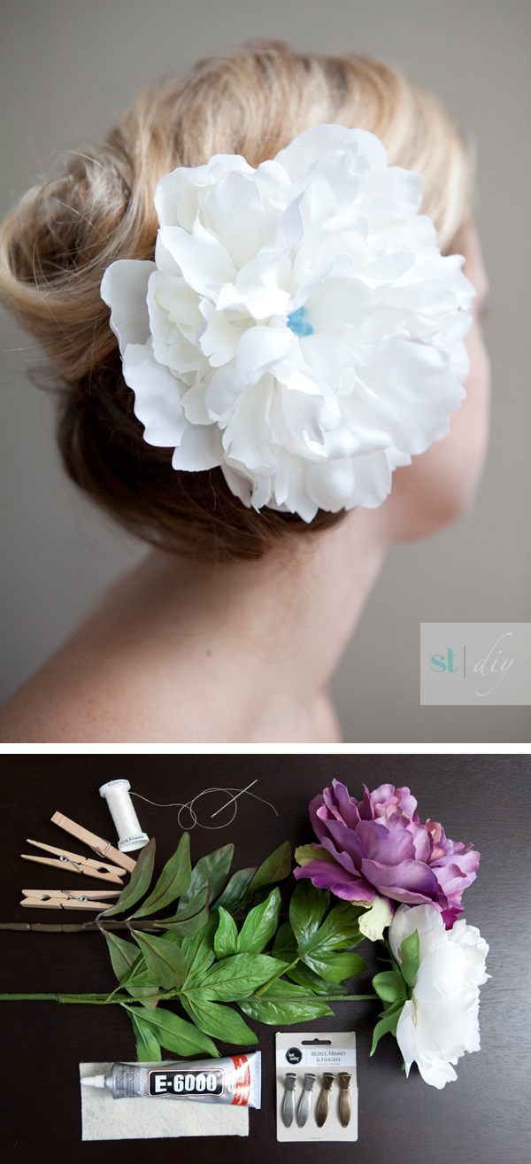 DIY wedding hair flower tutorial