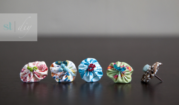 How To Make Darling Fabric Covered Push-pins!