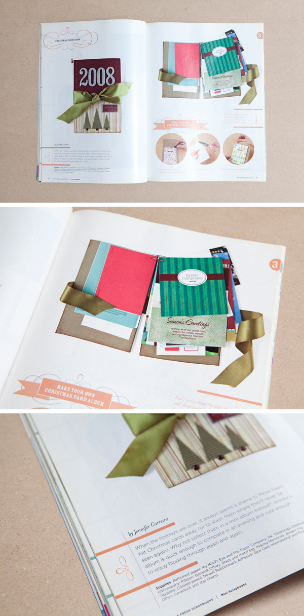 How To Make Your Own Christmas Card Keepsake Album 