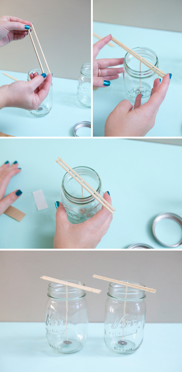 Pour your own Mason Jar Candles - DIY from SomethingTurquoise.com