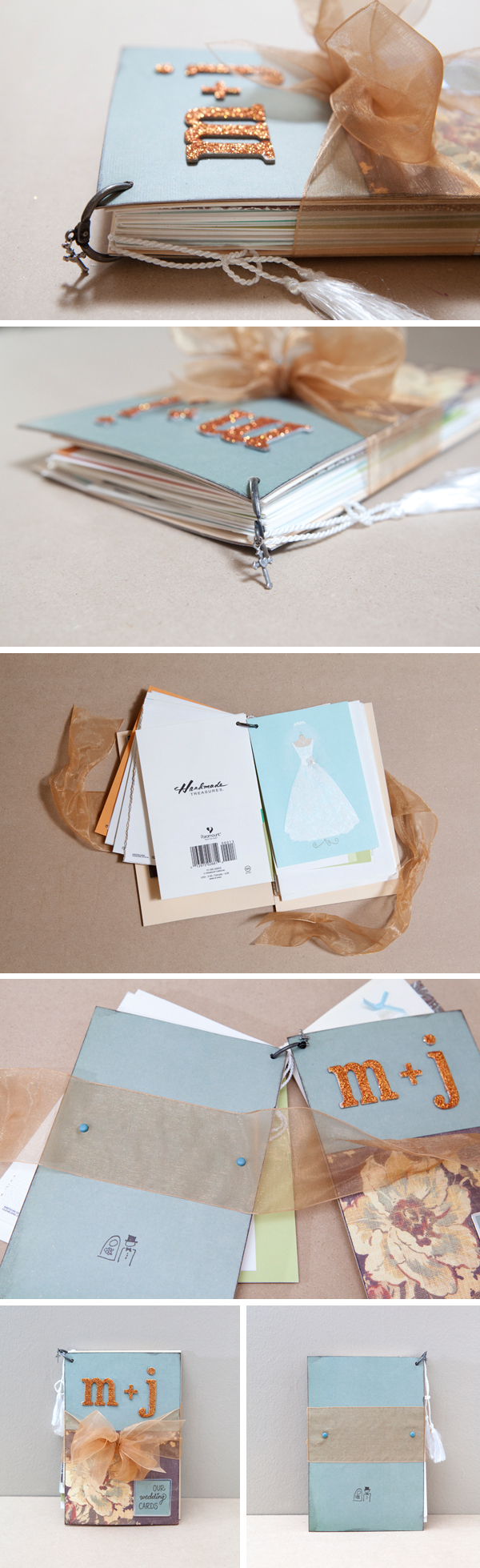 How to DIY an adorable album to save special greeting cards!