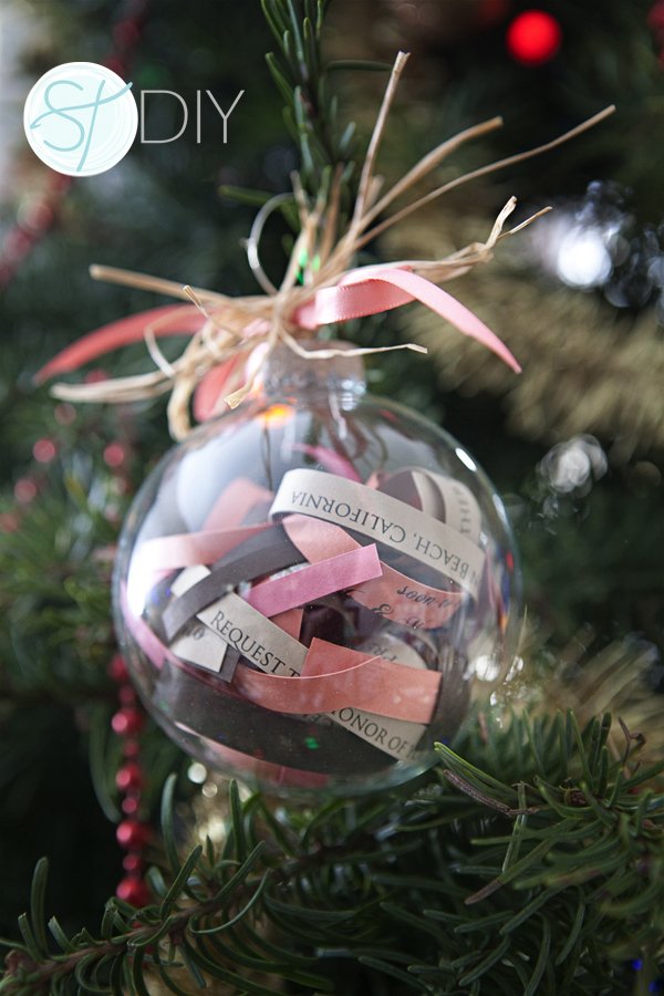 How to make a DIY wedding invitation ornament