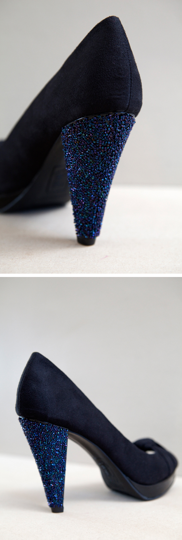 DIY Beaded High Heels via Something Turquoise