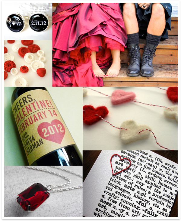 Red + Black Valentine Wedding Inspiration