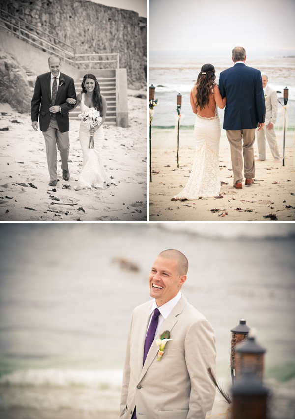 Beach wedding at Lovers Point