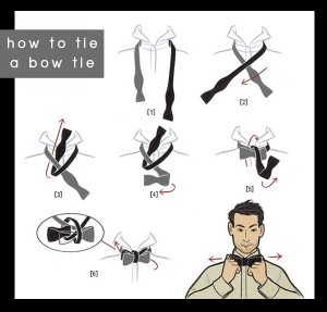GQ | how to tie a bow tie - Something Turquoise