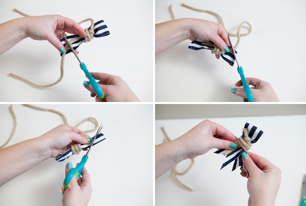 DIY Nautical Rope Boutonniere via Something Turquoise