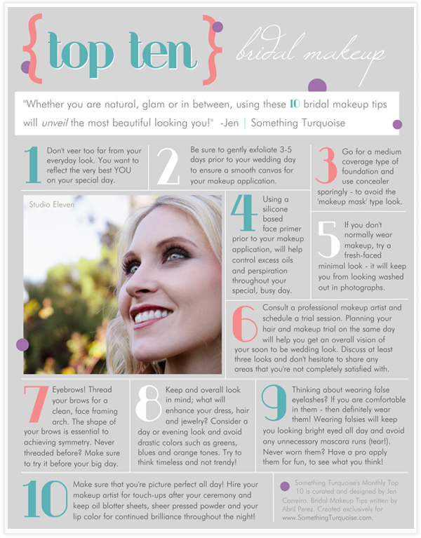 top 10 bridal makeup tips