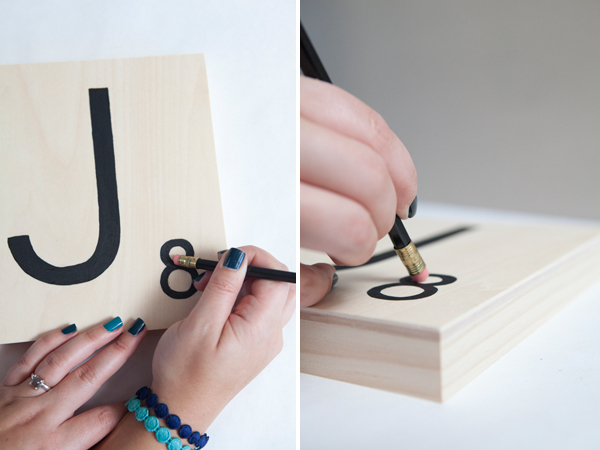 how to make giant scrabble tiles