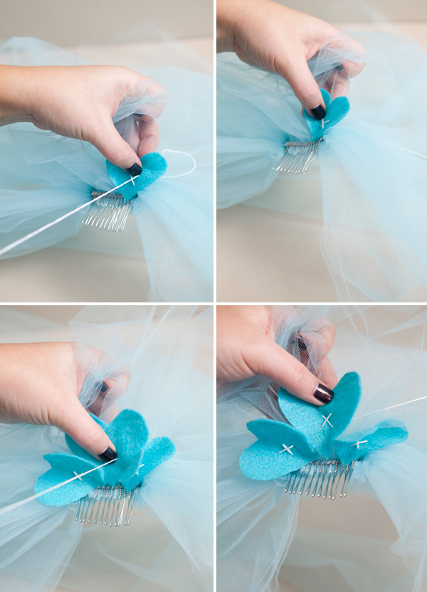 DIY  silly bachelorette party veil - Something Turquoise