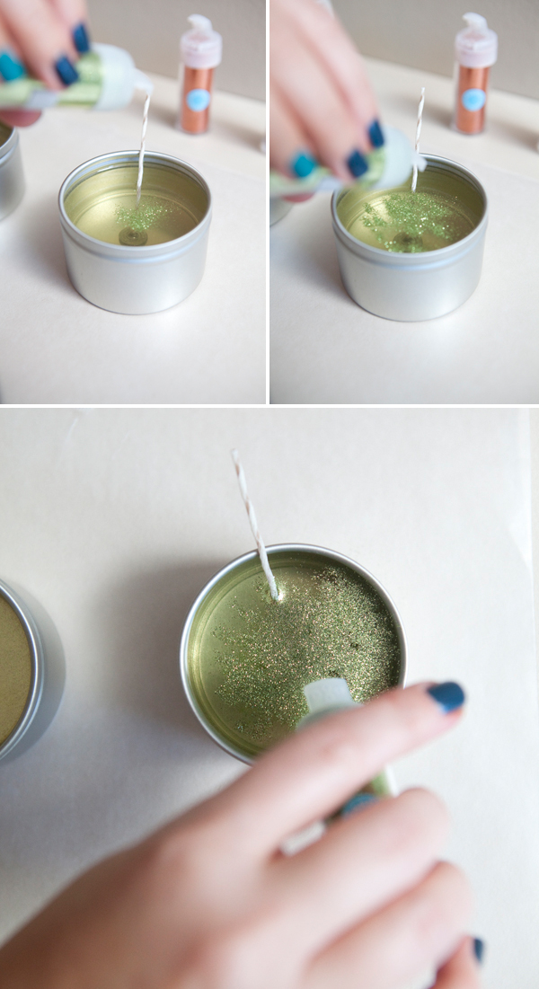 DIY: GLITTER CANDLE 