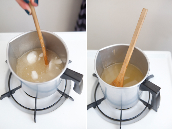 DIY poured glitter tin candles