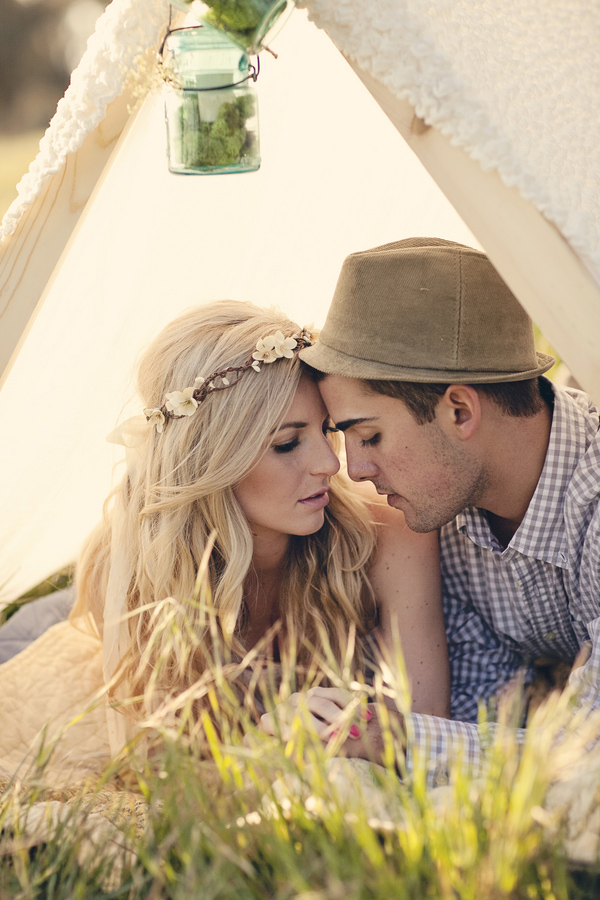 boho shabby chic engagement inspiration