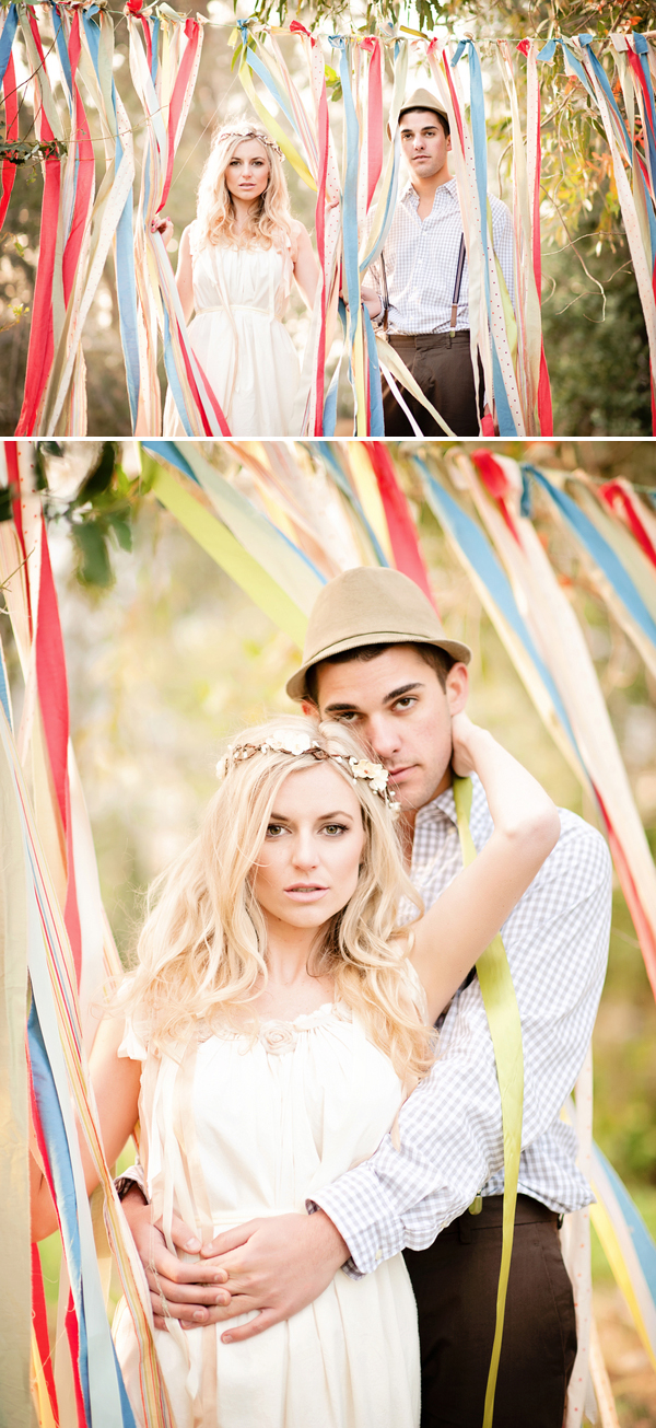 boho shabby chic engagement inspiration