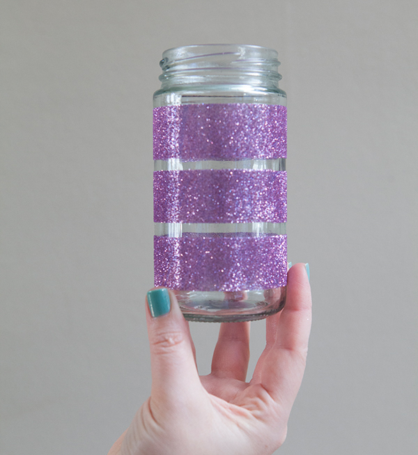 DIY Glitter Design Candle Jar - Make Something Mondays