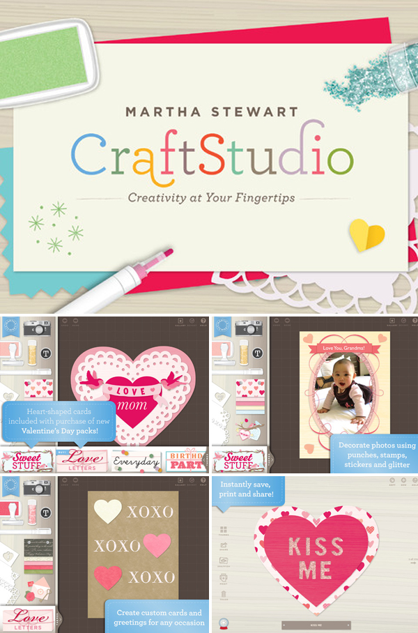 Martha Stewart CraftStudio iPad app for weddings