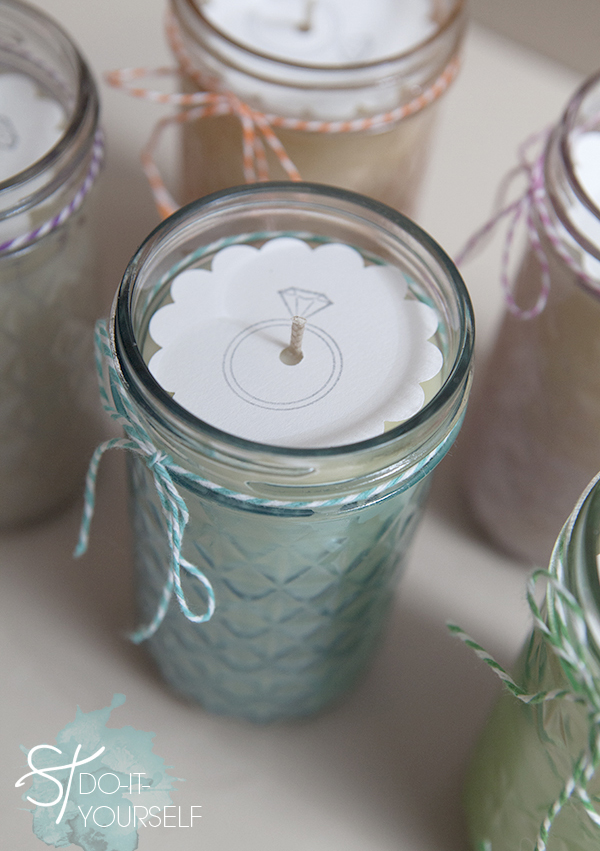 Tinted mason jar candles by somethingturquoise