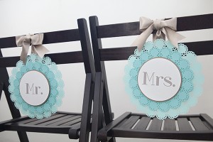 DIY | Mr &amp; Mrs Chair Sign - Something Turquoise