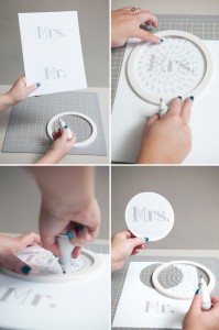 DIY | Mr &amp; Mrs Chair Sign - Something Turquoise