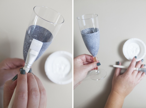 DIY Glitter Wine Glass, Upbeat Soles