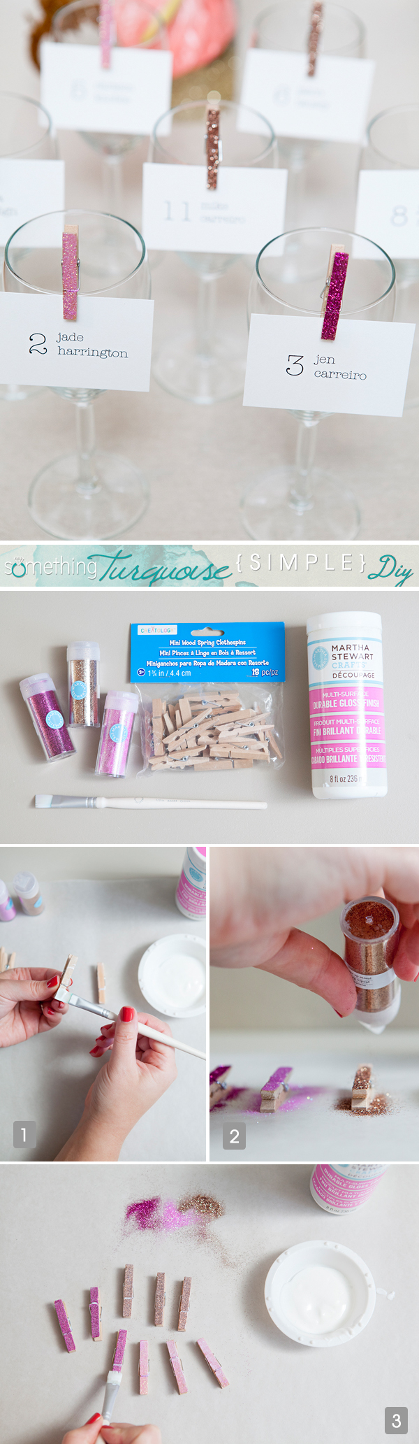 DIY Embellished Clothespins - Happiness is Homemade