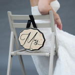 How to easily make diy mr and mrs chair signs for your wedding!