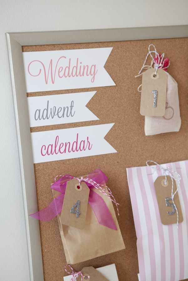 How to make a wedding advent calendar!