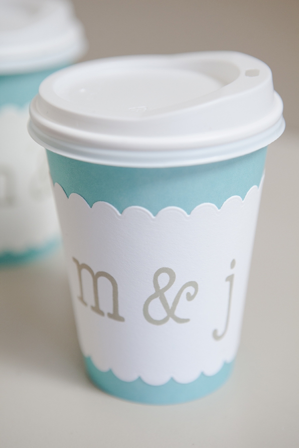 Personalized Paper Coffee Cup Sleeves for Wedding SLEEVES 