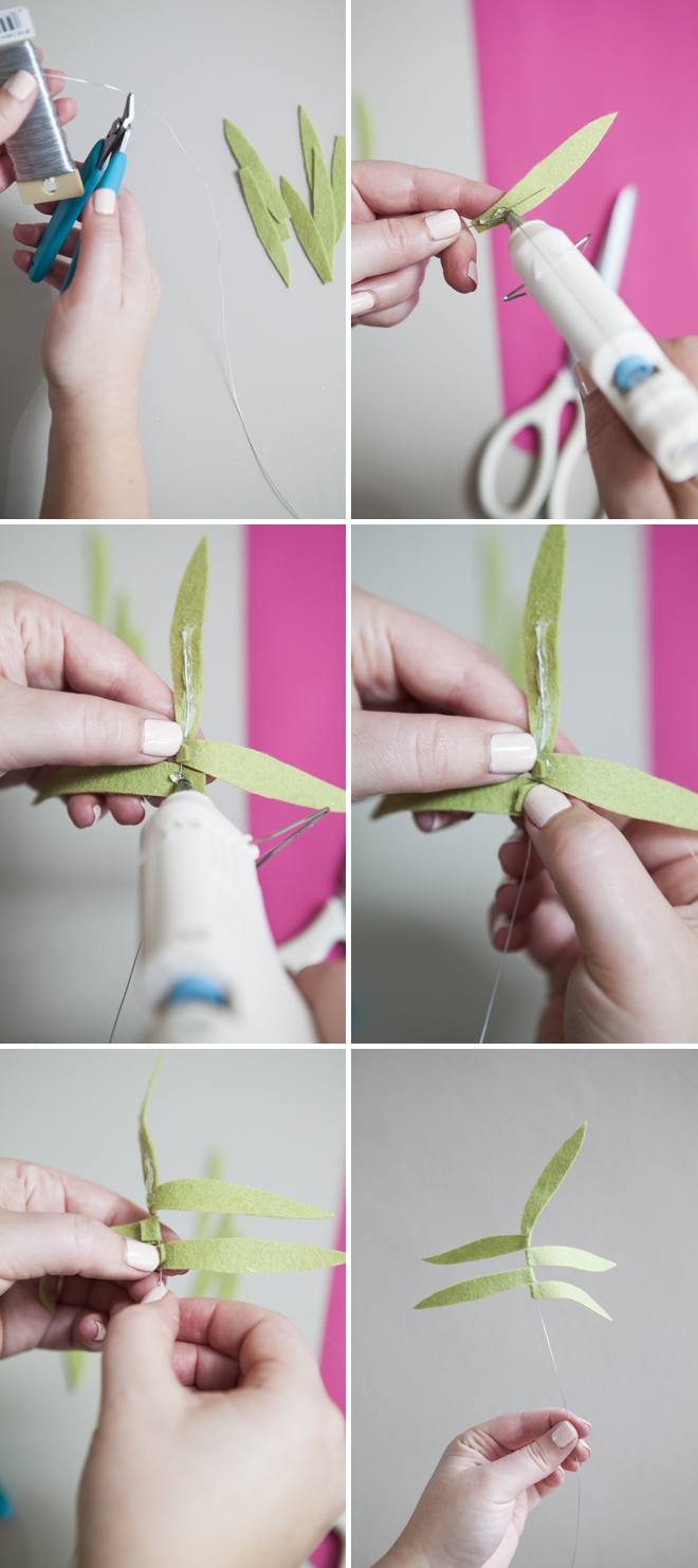 How to make felt leaves