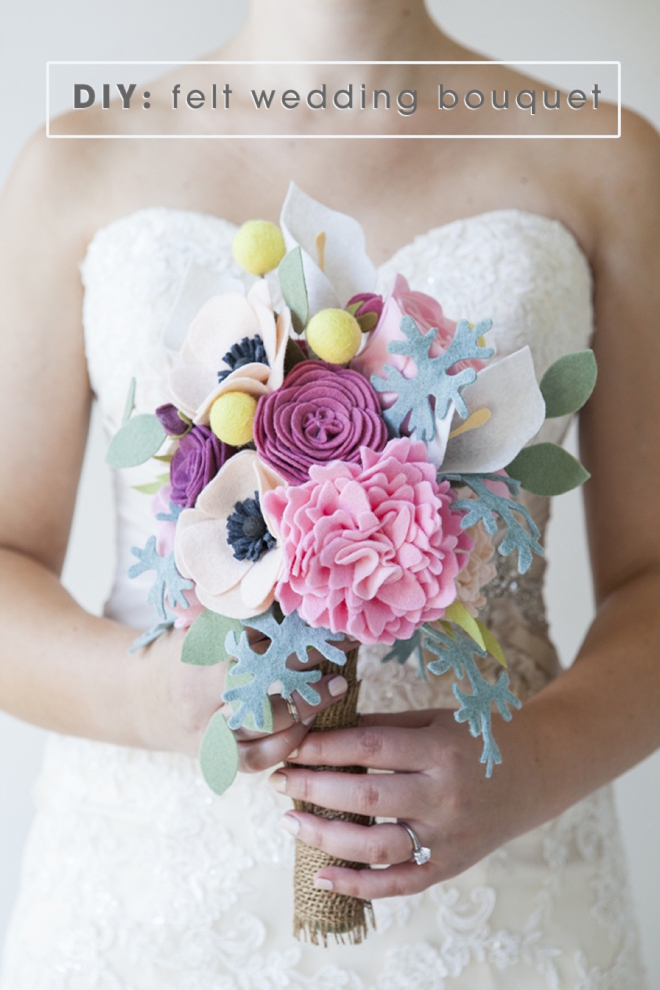 DIY - How to make a felt wedding bouquet!