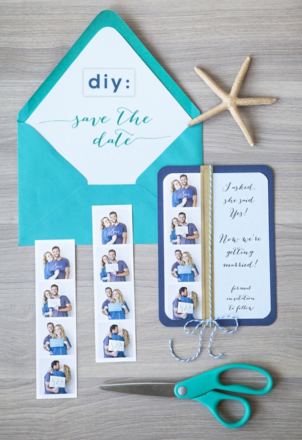 photo strip save the date