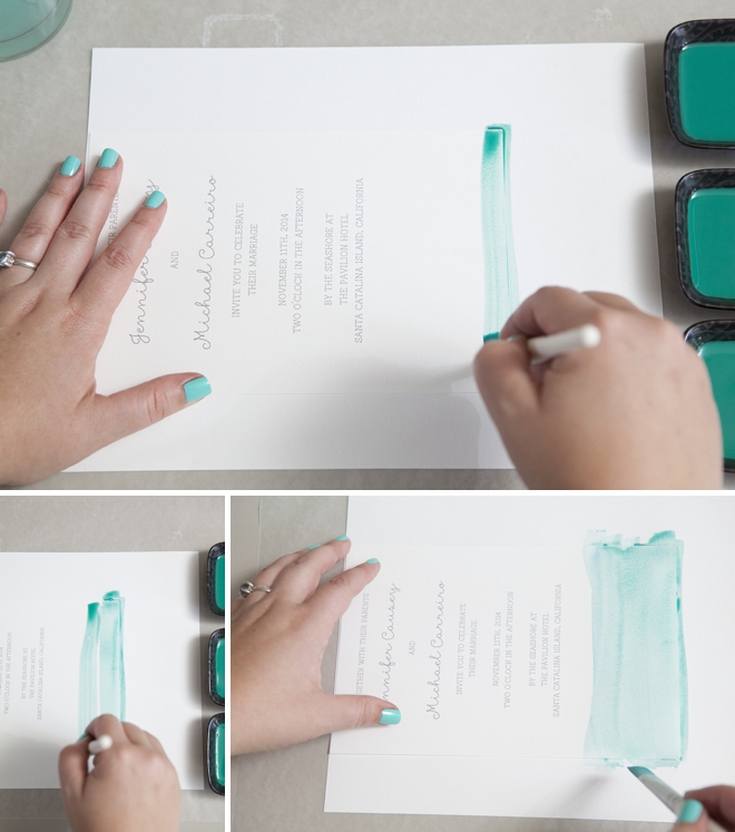 How to watercolor your wedding invitations!