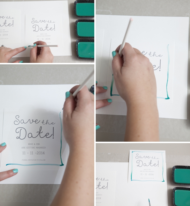 How to watercolor your wedding save the date!