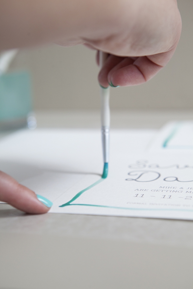 How to watercolor your wedding stationary!